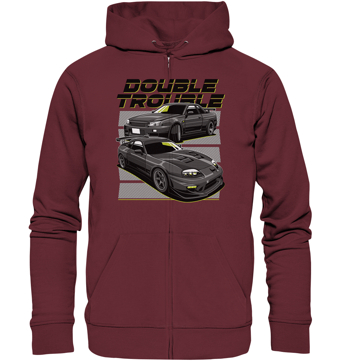 Skyline R34 vs. Supra MK4 - Organic Zipper - MotoMerch.de