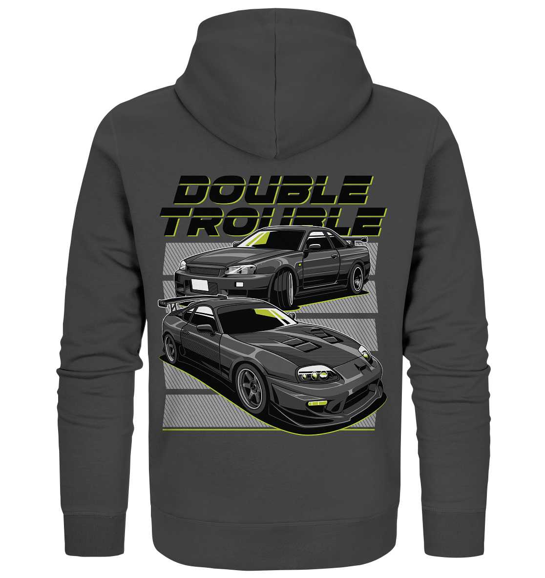 Skyline R34 vs. Supra MK4 - Organic Zipper - MotoMerch.de