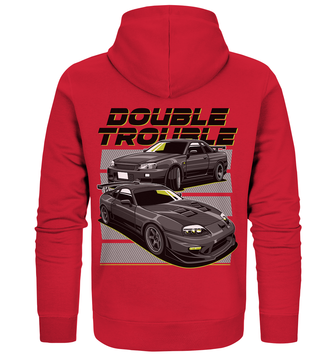 Skyline R34 vs. Supra MK4 - Organic Zipper - MotoMerch.de
