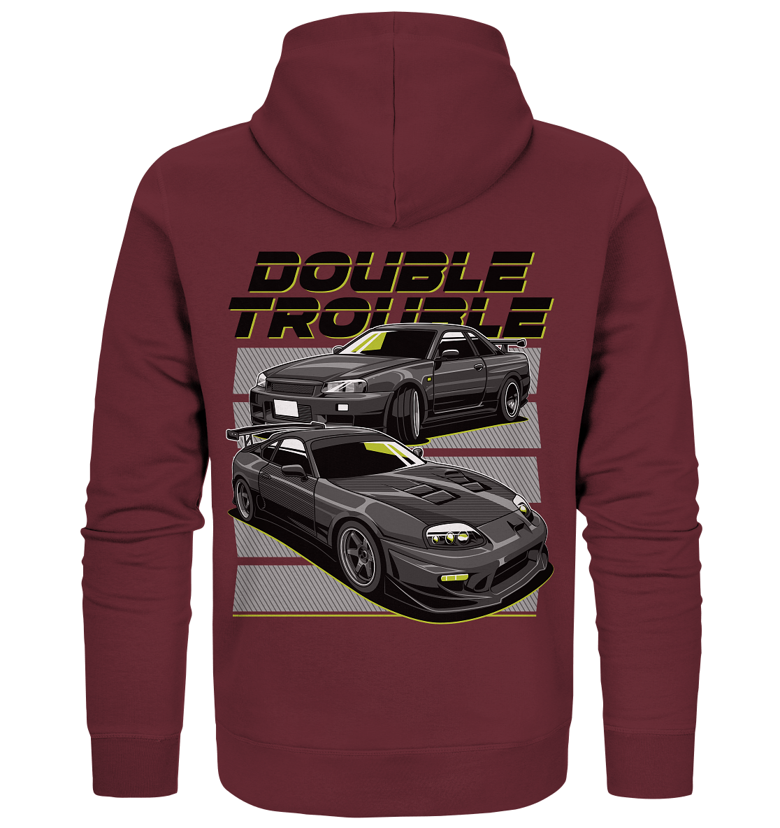 Skyline R34 vs. Supra MK4 - Organic Zipper - MotoMerch.de