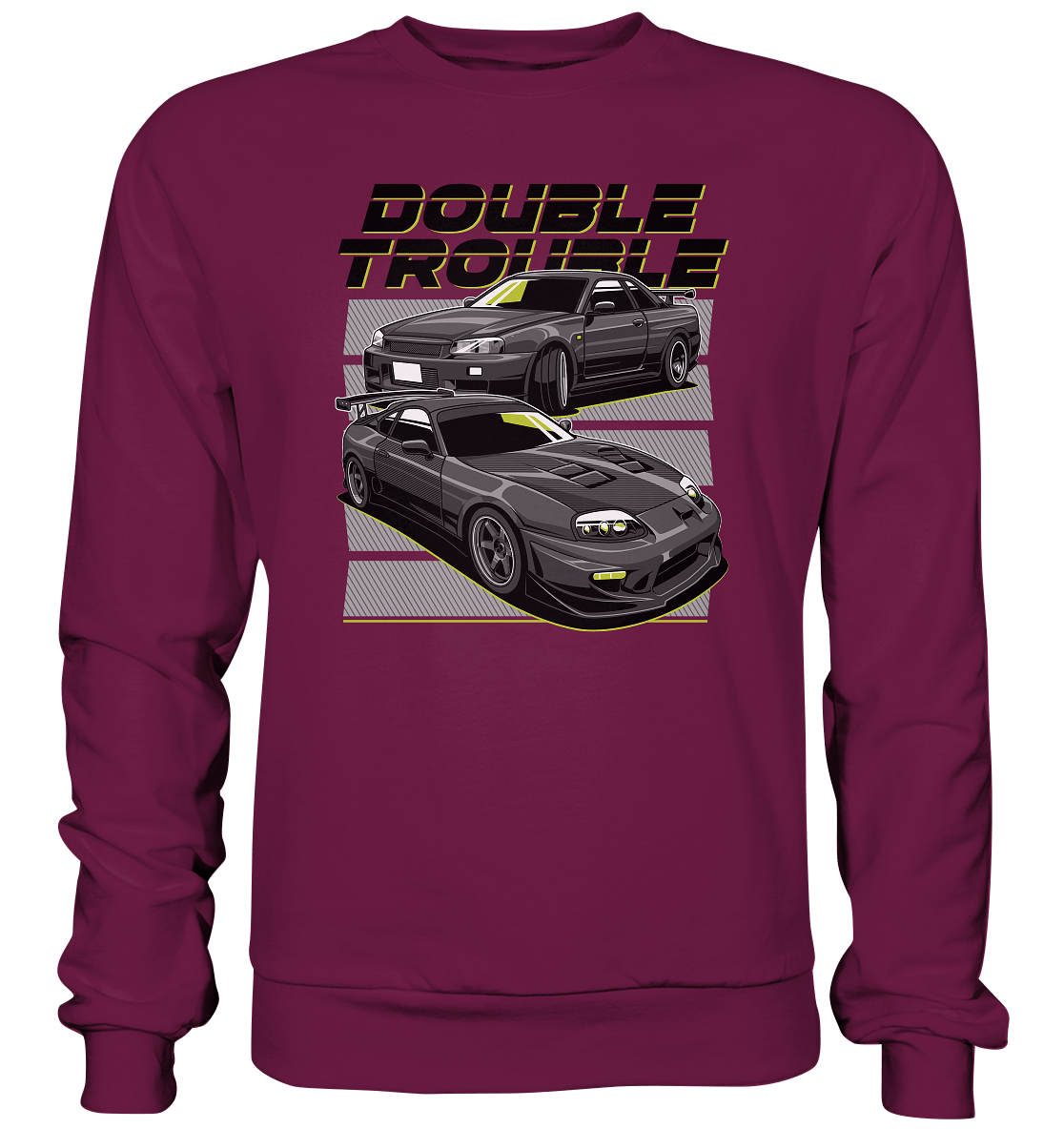 Skyline R34 vs. Supra MK4 - Premium Sweatshirt - MotoMerch.de