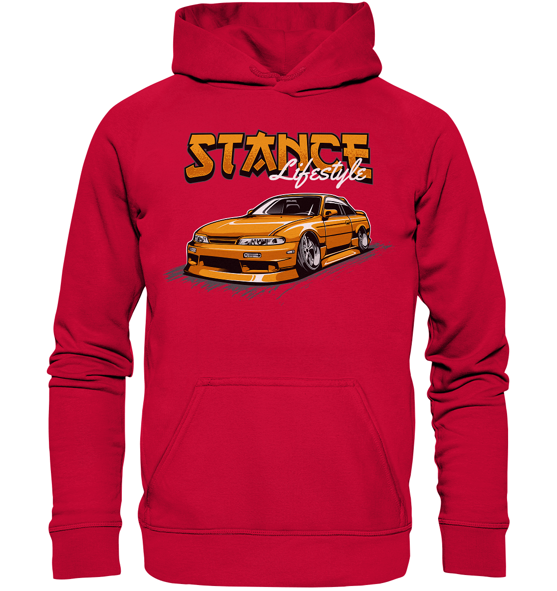Slammed Nissan Silvia S14 - Basic Unisex Hoodie - MotoMerch.de