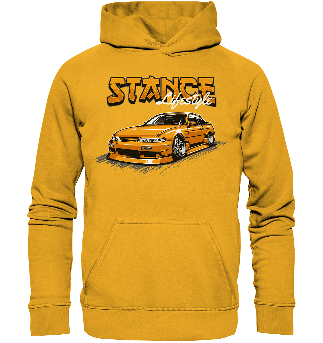 Slammed Nissan Silvia S14 - Basic Unisex Hoodie - MotoMerch.de