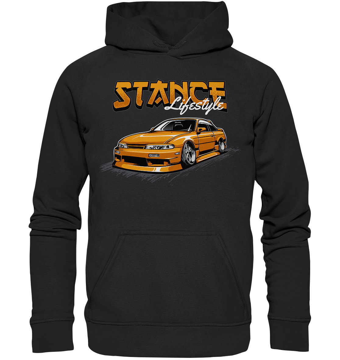 Slammed Nissan Silvia S14 - Basic Unisex Hoodie - MotoMerch.de