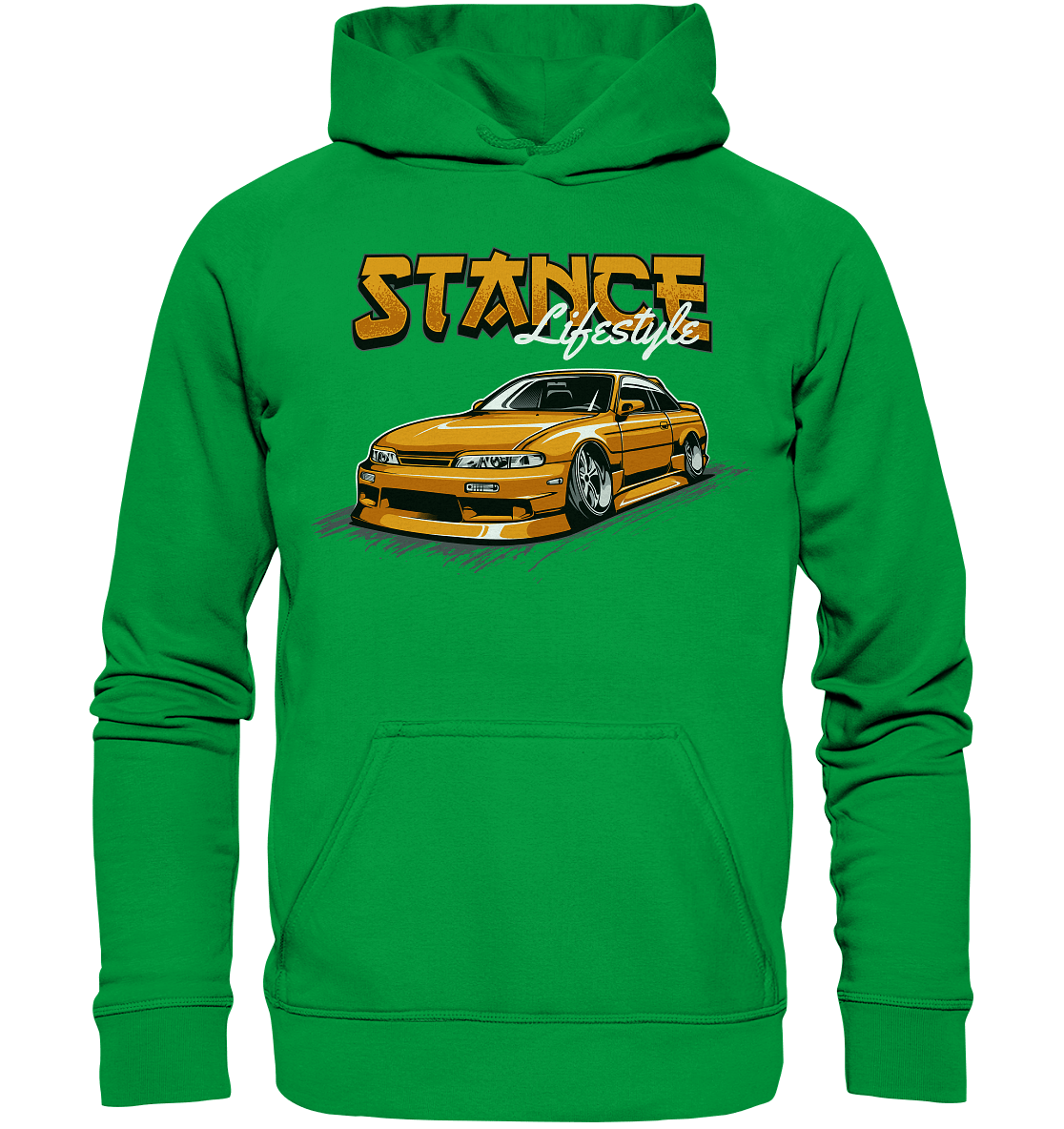 Slammed Nissan Silvia S14 - Basic Unisex Hoodie - MotoMerch.de