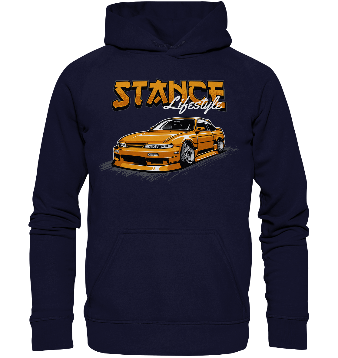 Slammed Nissan Silvia S14 - Basic Unisex Hoodie - MotoMerch.de