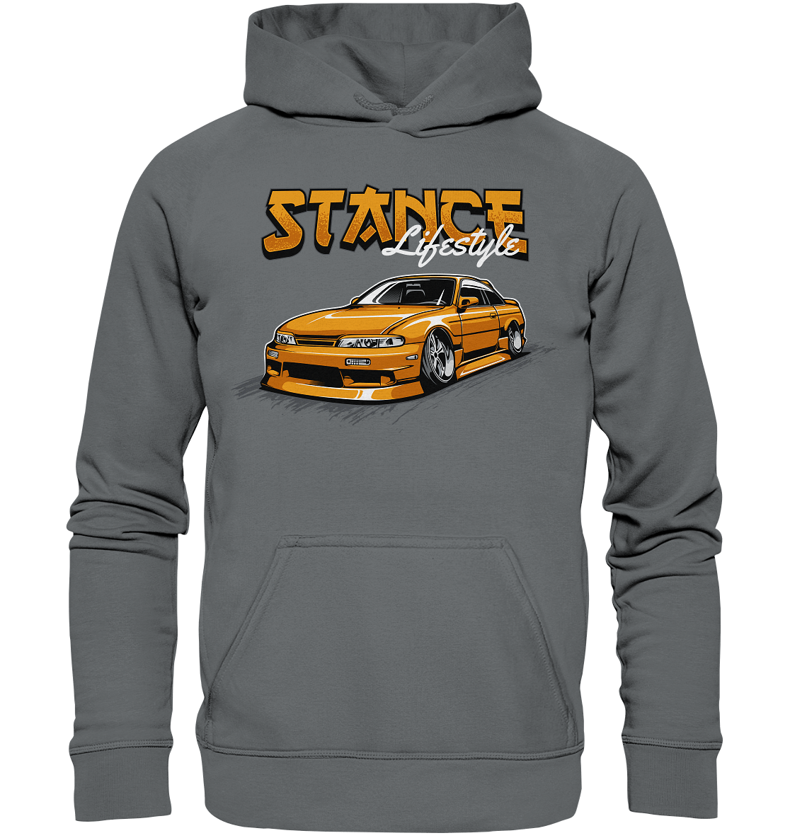 Slammed Nissan Silvia S14 - Basic Unisex Hoodie - MotoMerch.de