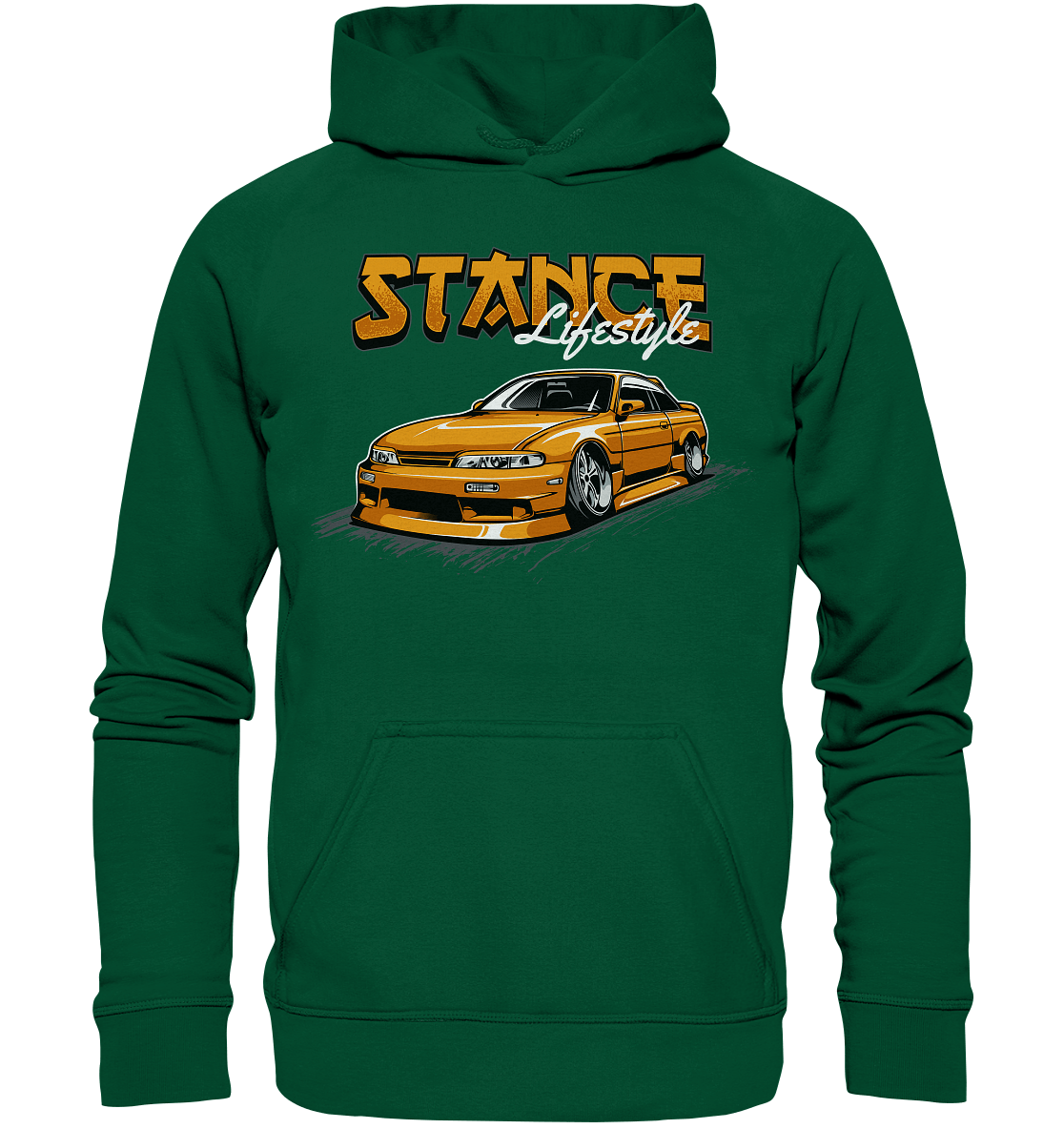 Slammed Nissan Silvia S14 - Basic Unisex Hoodie - MotoMerch.de