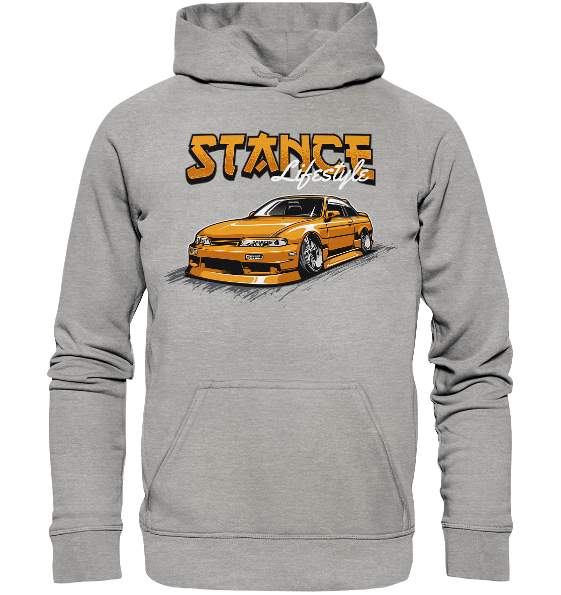 Slammed Nissan Silvia S14 - Basic Unisex Hoodie - MotoMerch.de