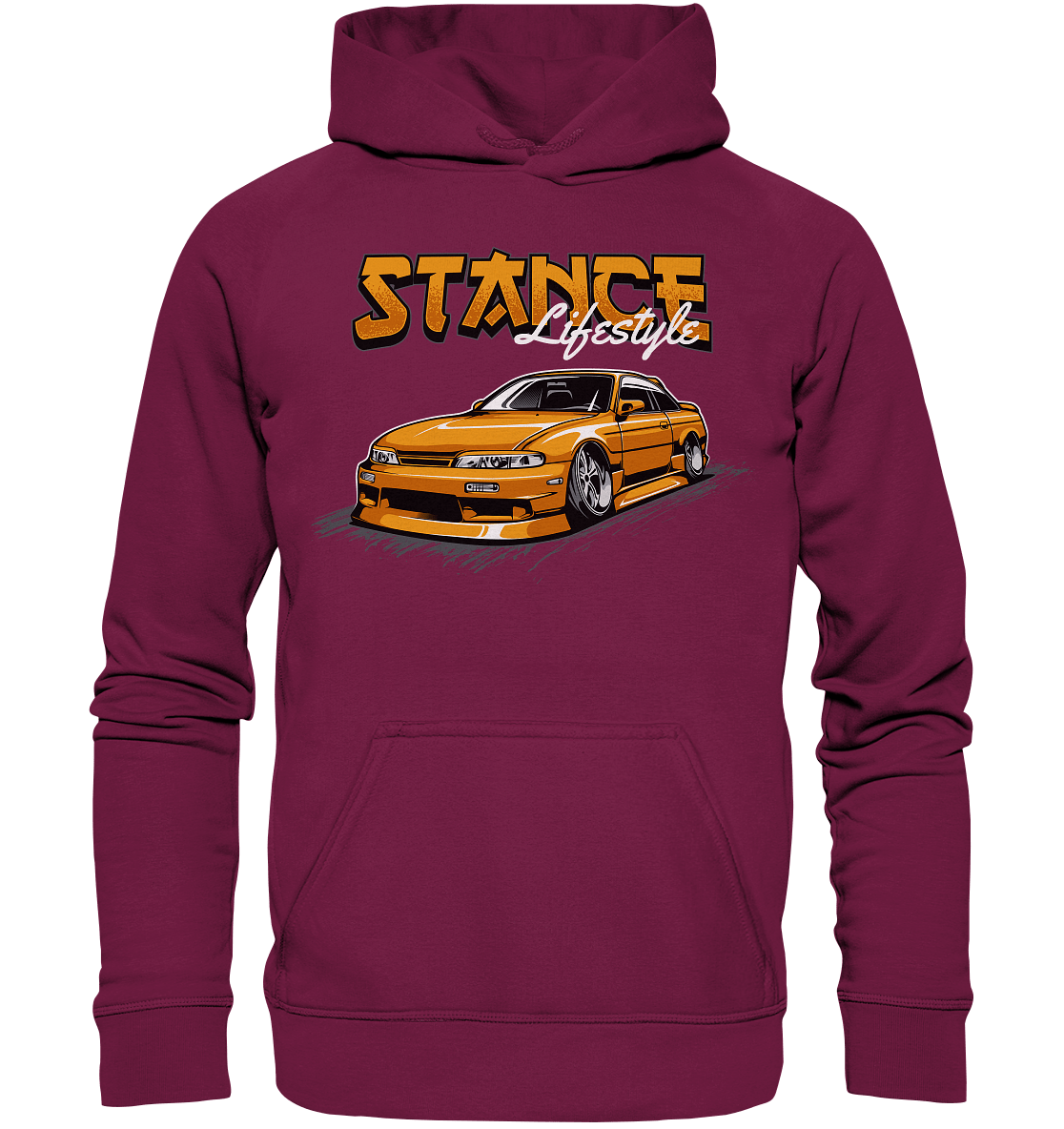 Slammed Nissan Silvia S14 - Basic Unisex Hoodie - MotoMerch.de