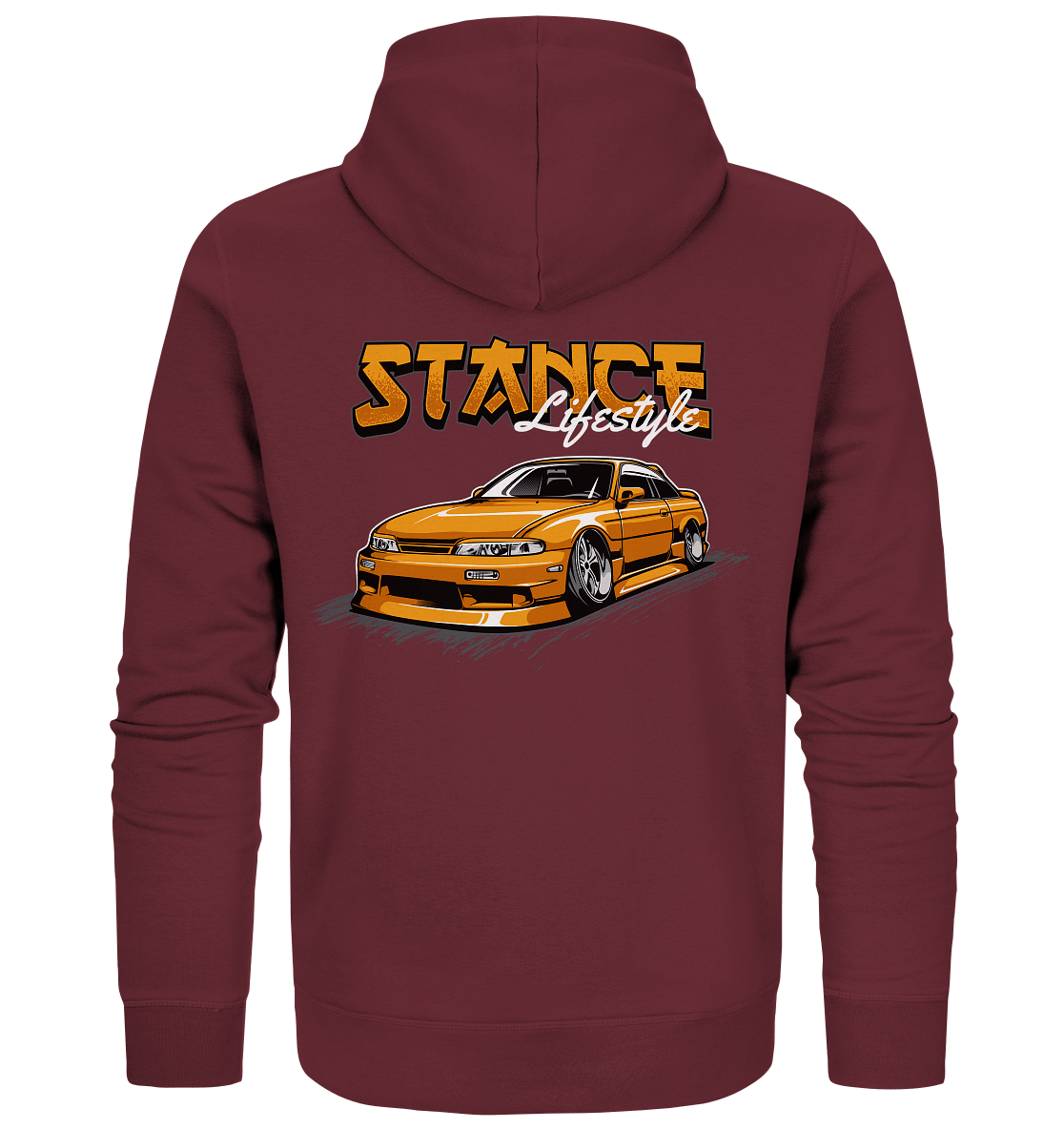 Slammed Nissan Silvia S14 - Organic Zipper - MotoMerch.de