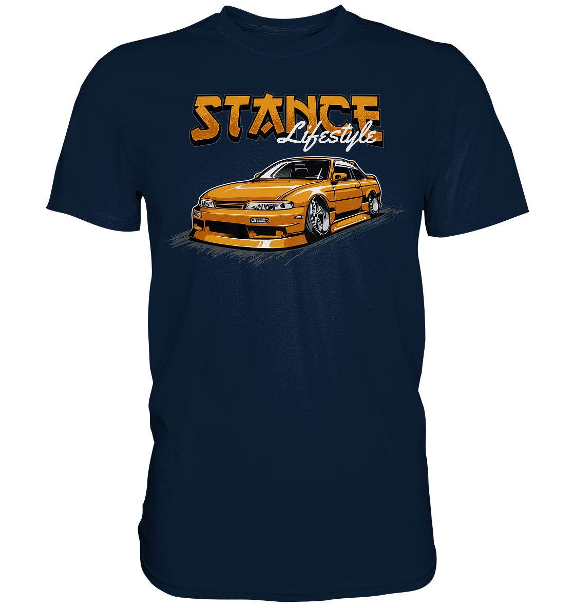 Slammed Nissan Silvia S14 - Premium Shirt - MotoMerch.de