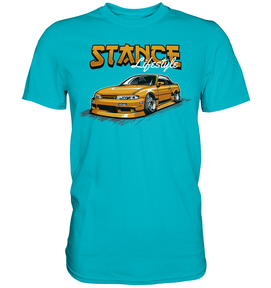 Slammed Nissan Silvia S14 - Premium Shirt - MotoMerch.de