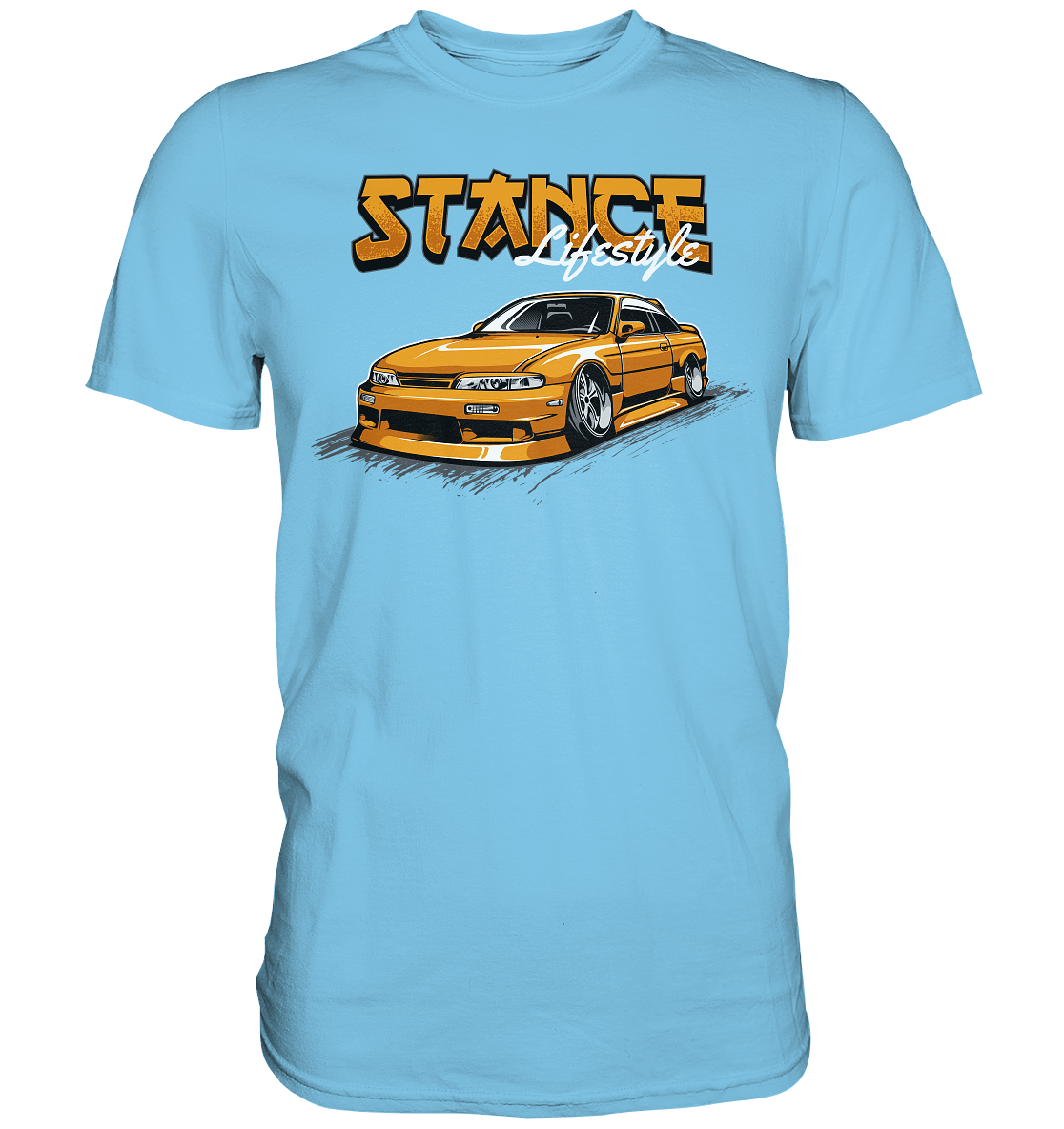 Slammed Nissan Silvia S14 - Premium Shirt - MotoMerch.de