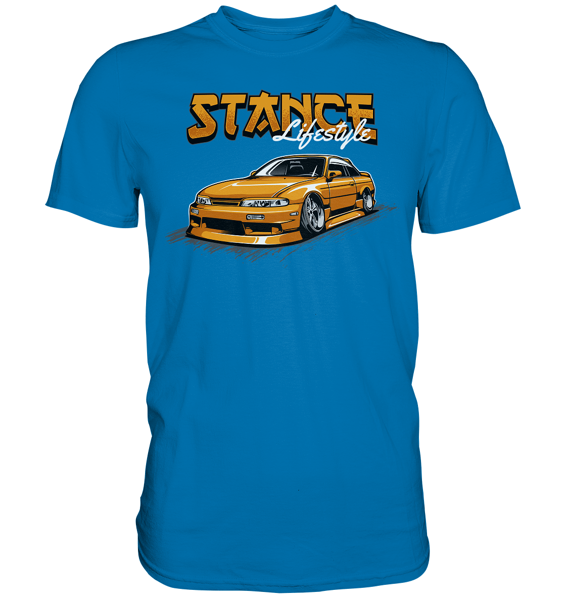 Slammed Nissan Silvia S14 - Premium Shirt - MotoMerch.de