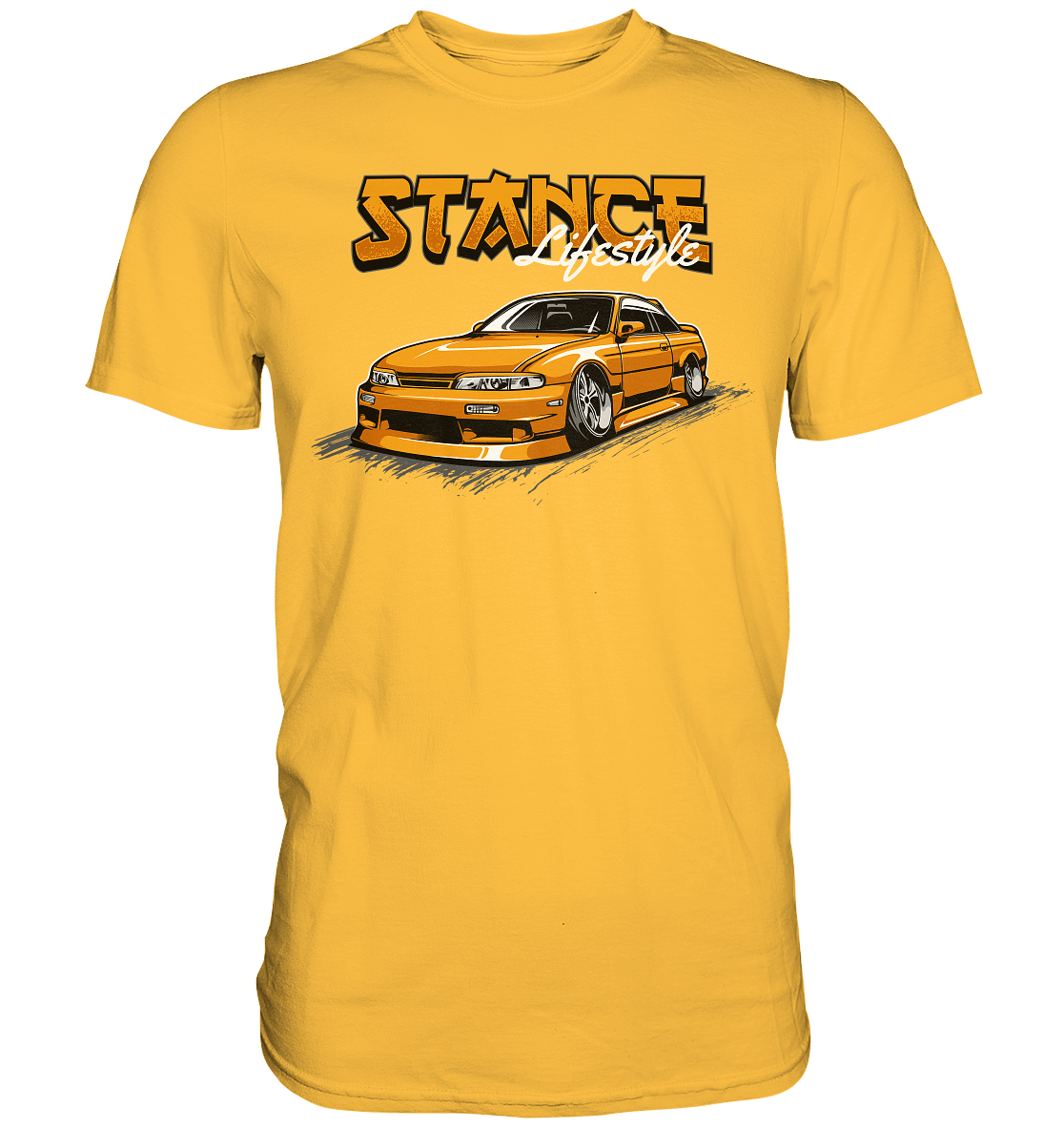 Slammed Nissan Silvia S14 - Premium Shirt - MotoMerch.de