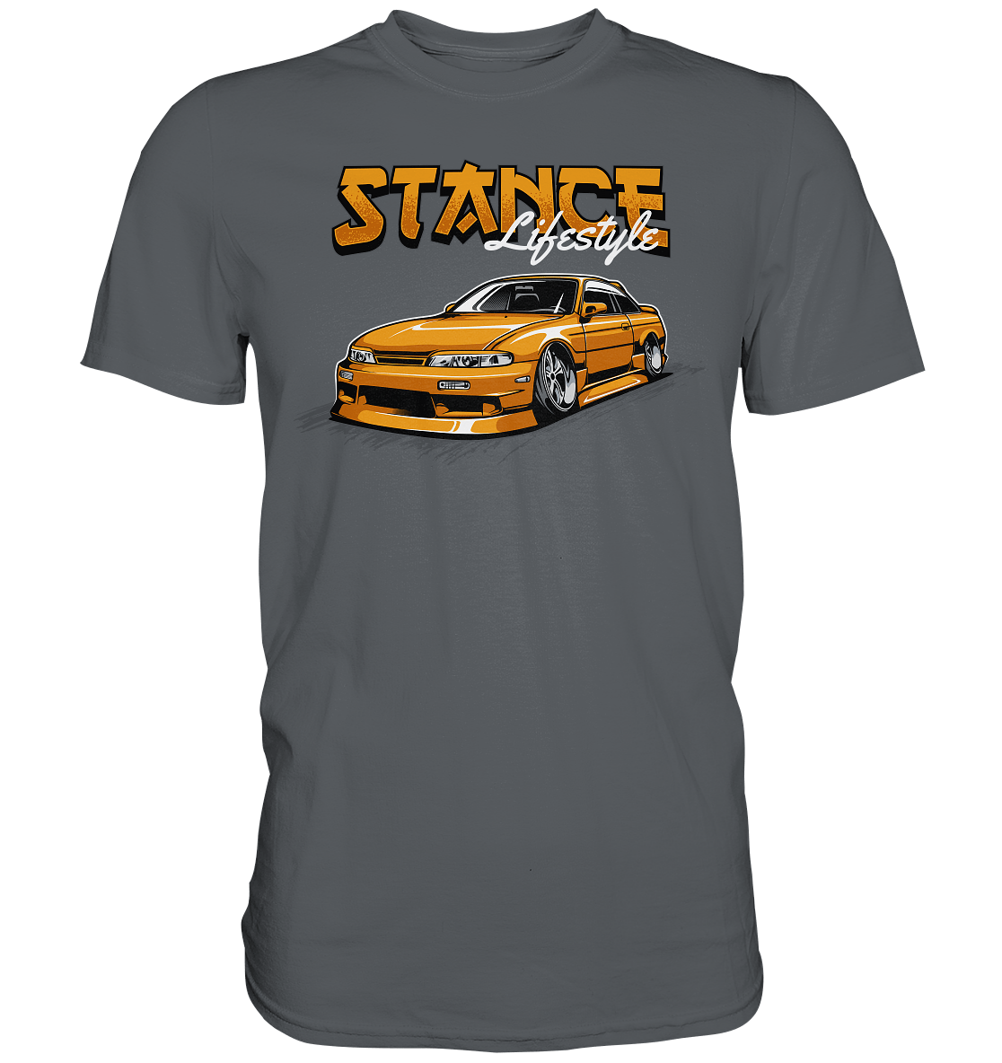 Slammed Nissan Silvia S14 - Premium Shirt - MotoMerch.de