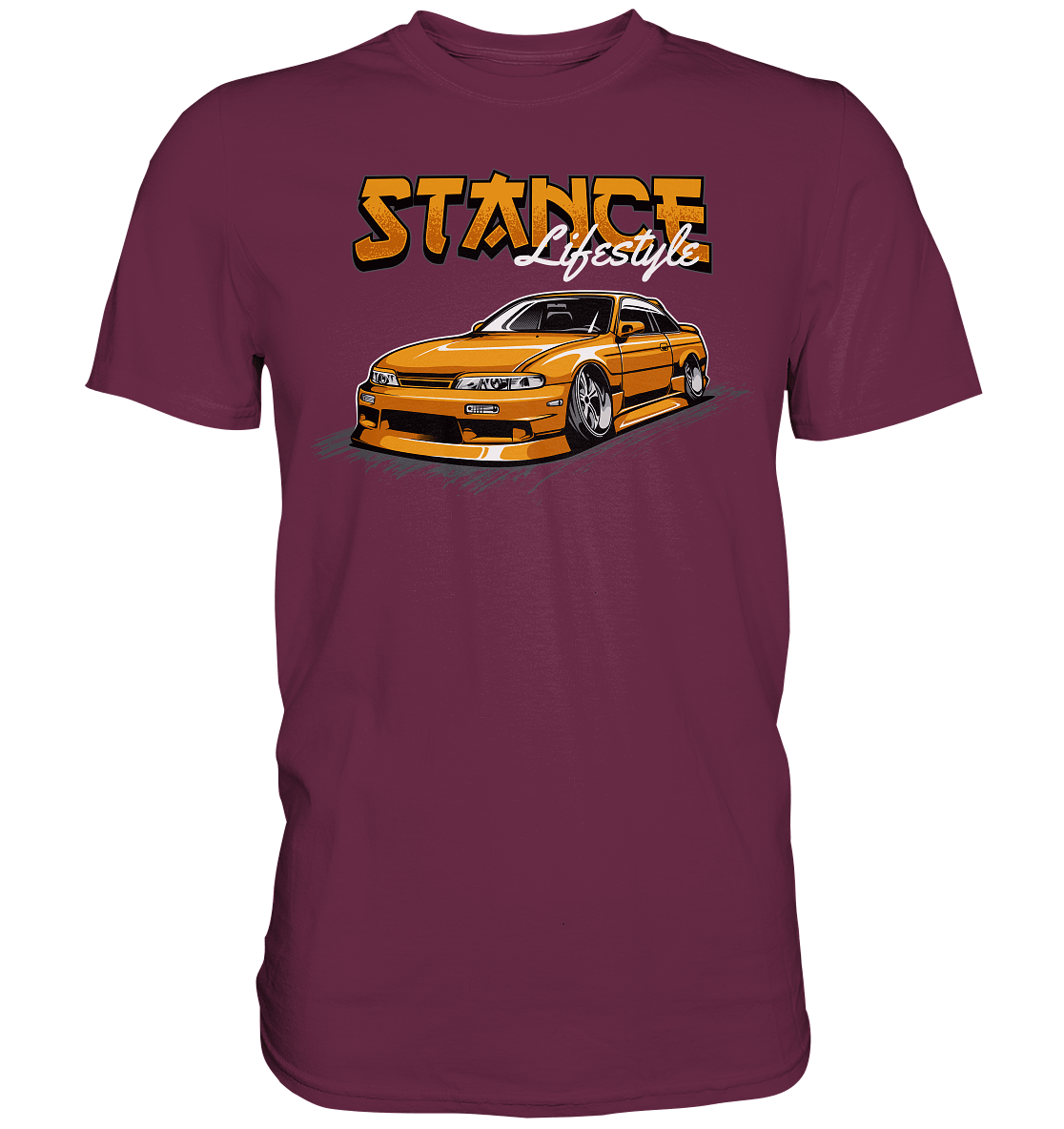 Slammed Nissan Silvia S14 - Premium Shirt - MotoMerch.de