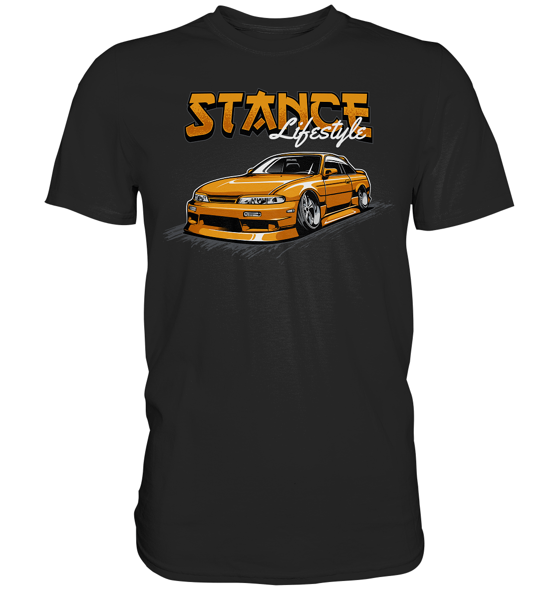 Slammed Nissan Silvia S14 - Premium Shirt - MotoMerch.de
