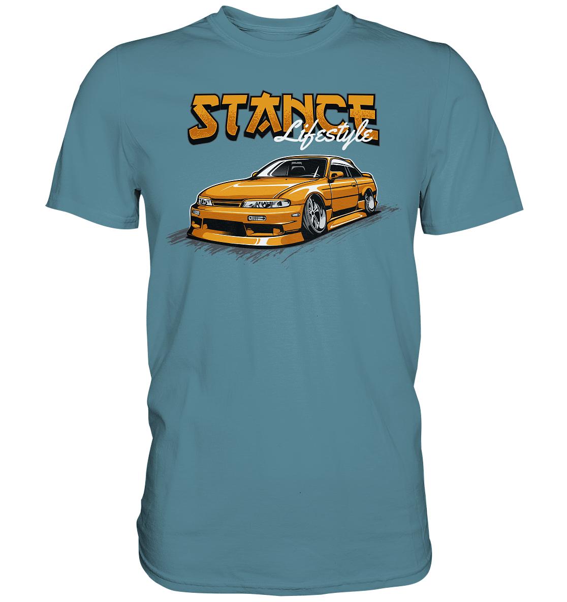 Slammed Nissan Silvia S14 - Premium Shirt - MotoMerch.de