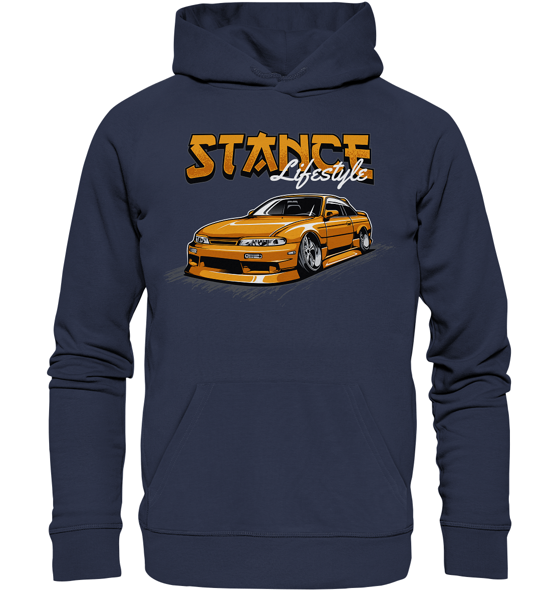 Slammed Nissan Silvia S14 - Premium Unisex Hoodie - MotoMerch.de