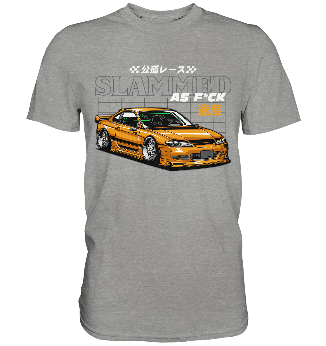 Slammed Nissan Silvia S15 - Premium Shirt - MotoMerch.de