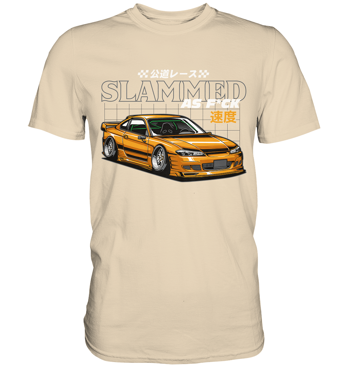 Slammed Nissan Silvia S15 - Premium Shirt - MotoMerch.de