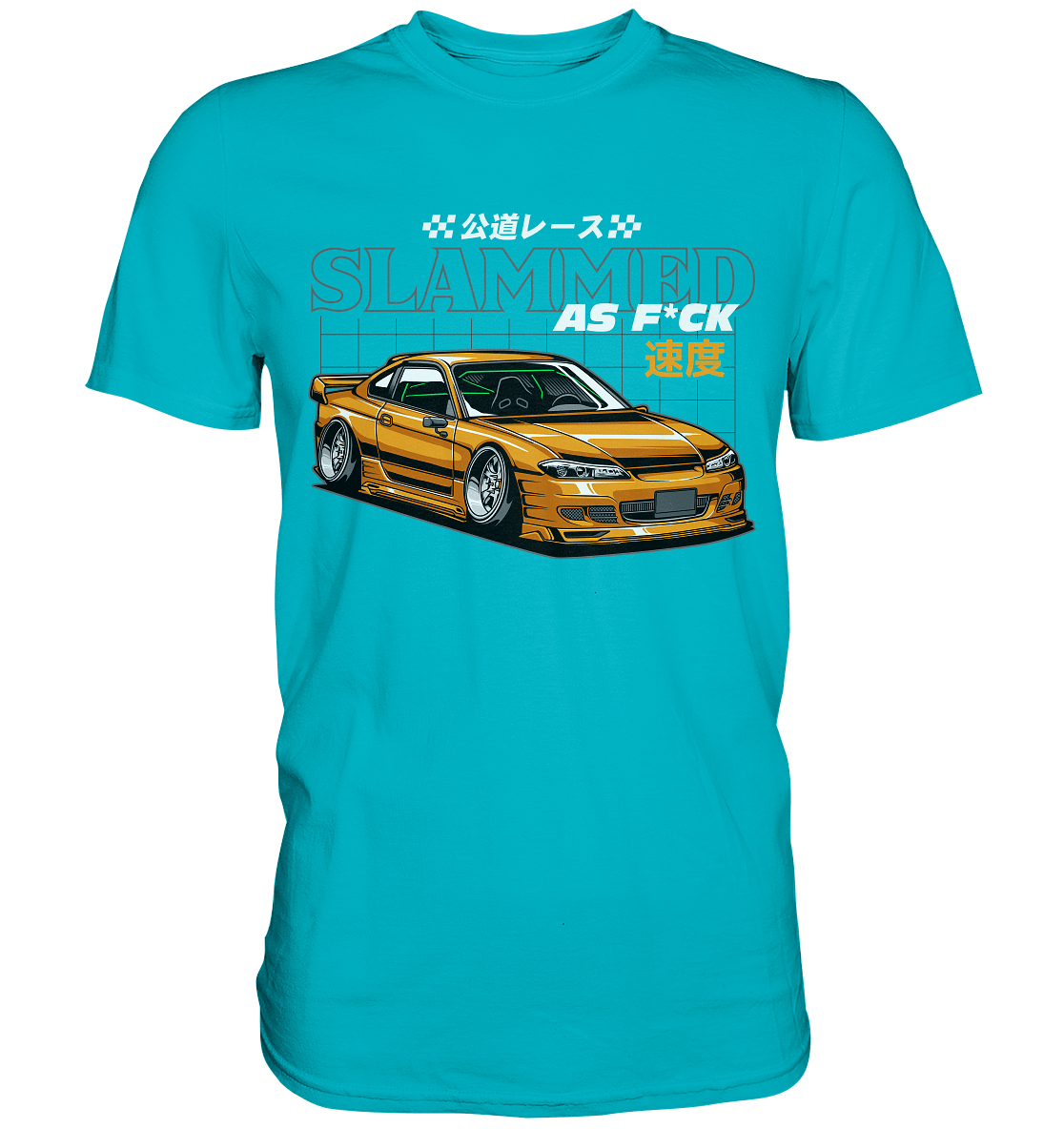 Slammed Nissan Silvia S15 - Premium Shirt - MotoMerch.de