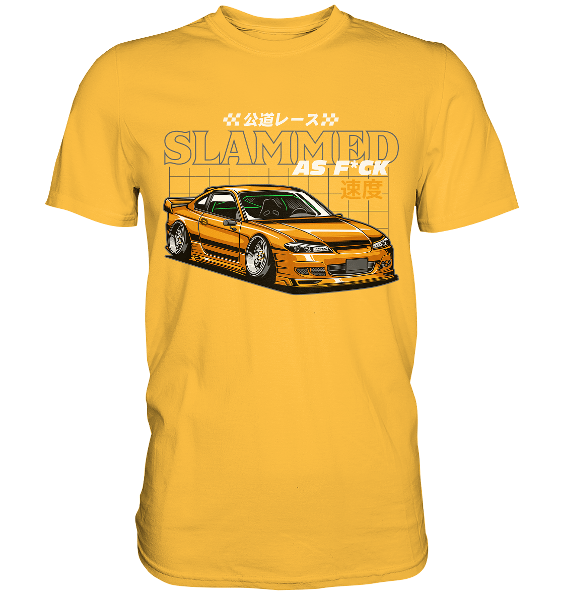 Slammed Nissan Silvia S15 - Premium Shirt - MotoMerch.de