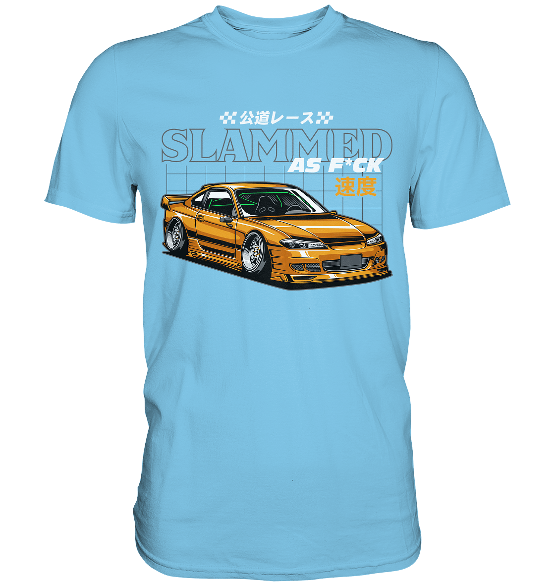 Slammed Nissan Silvia S15 - Premium Shirt - MotoMerch.de