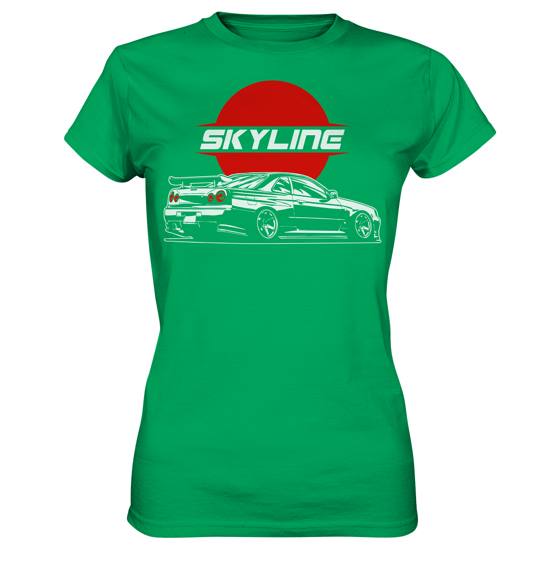 Slammed Skyline R34 GT-R - Ladies Premium Shirt - MotoMerch.de