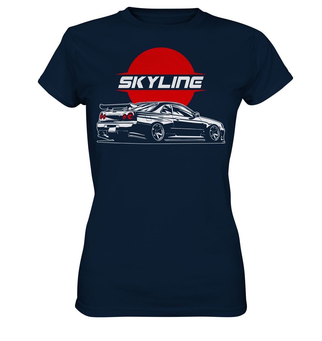Slammed Skyline R34 GT-R - Ladies Premium Shirt - MotoMerch.de