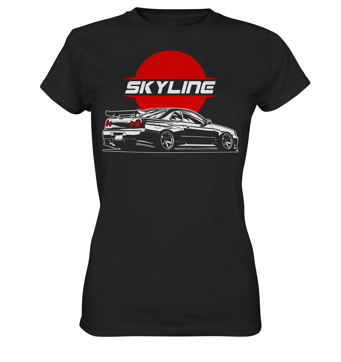Slammed Skyline R34 GT-R - Ladies Premium Shirt - MotoMerch.de