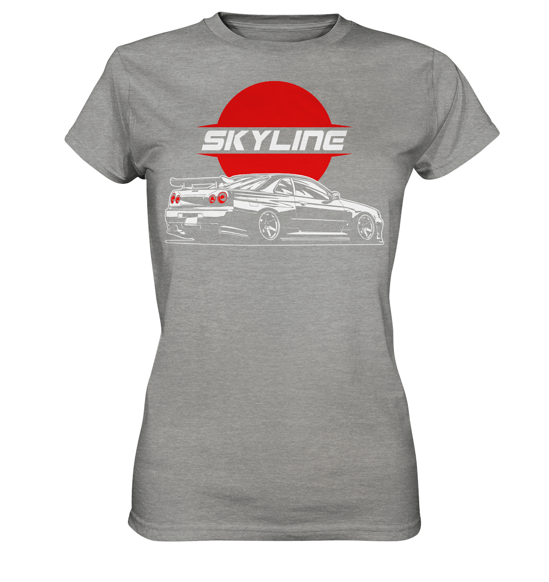 Slammed Skyline R34 GT-R - Ladies Premium Shirt - MotoMerch.de