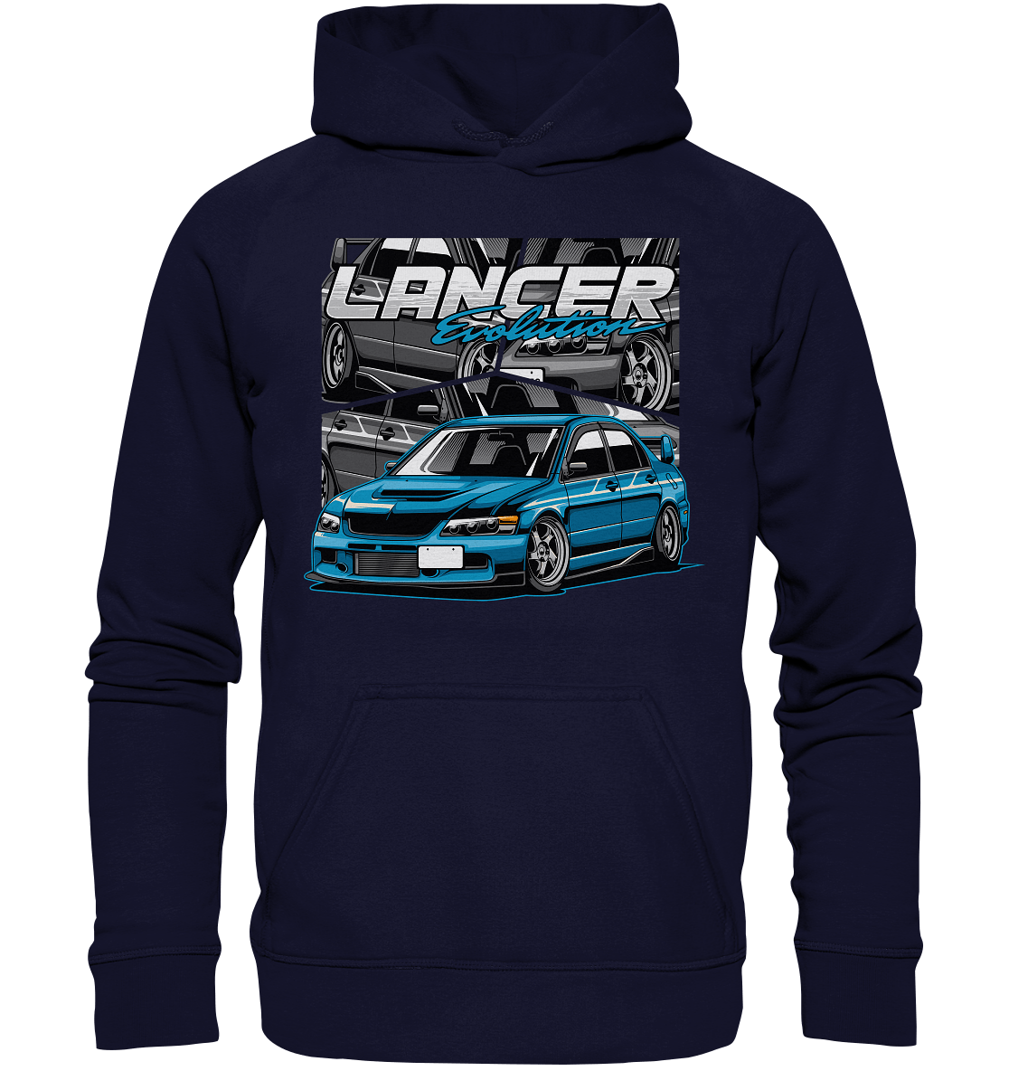 Stanced Lancer Evo - Basic Unisex Hoodie - MotoMerch.de
