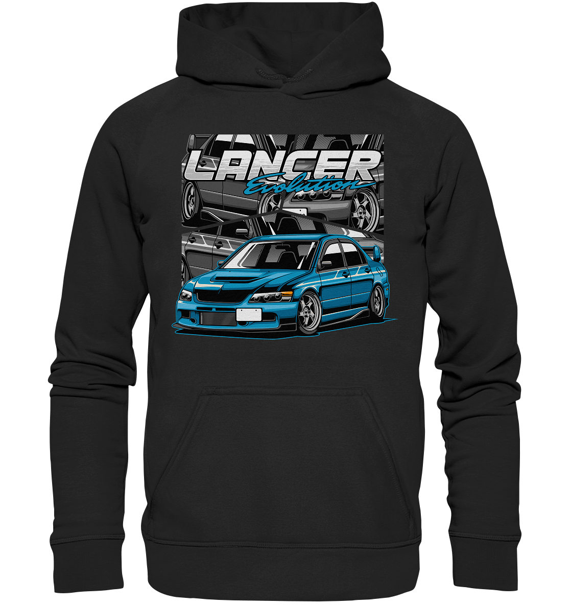 Stanced Lancer Evo - Basic Unisex Hoodie - MotoMerch.de
