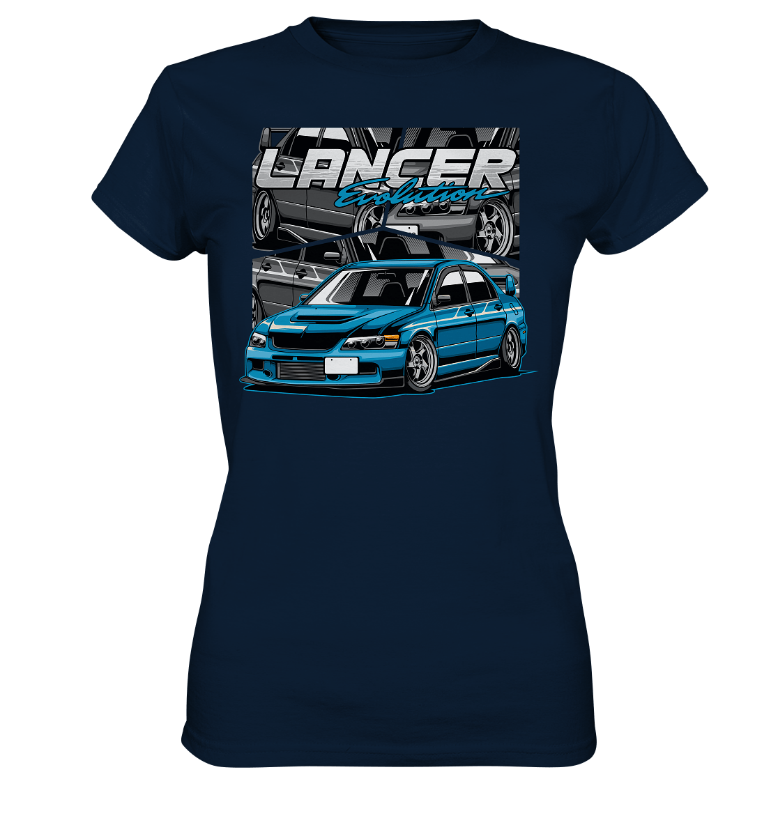 Stanced Lancer Evo - Ladies Premium Shirt - MotoMerch.de