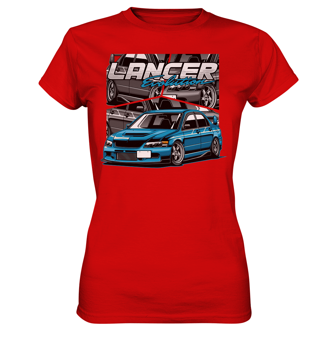 Stanced Lancer Evo - Ladies Premium Shirt - MotoMerch.de