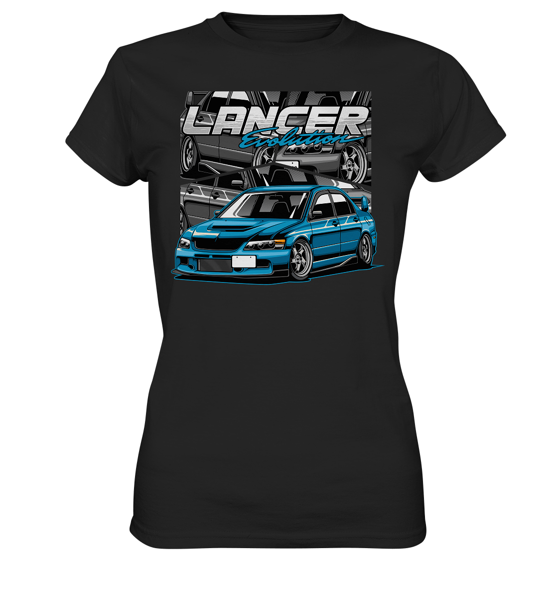 Stanced Lancer Evo - Ladies Premium Shirt - MotoMerch.de