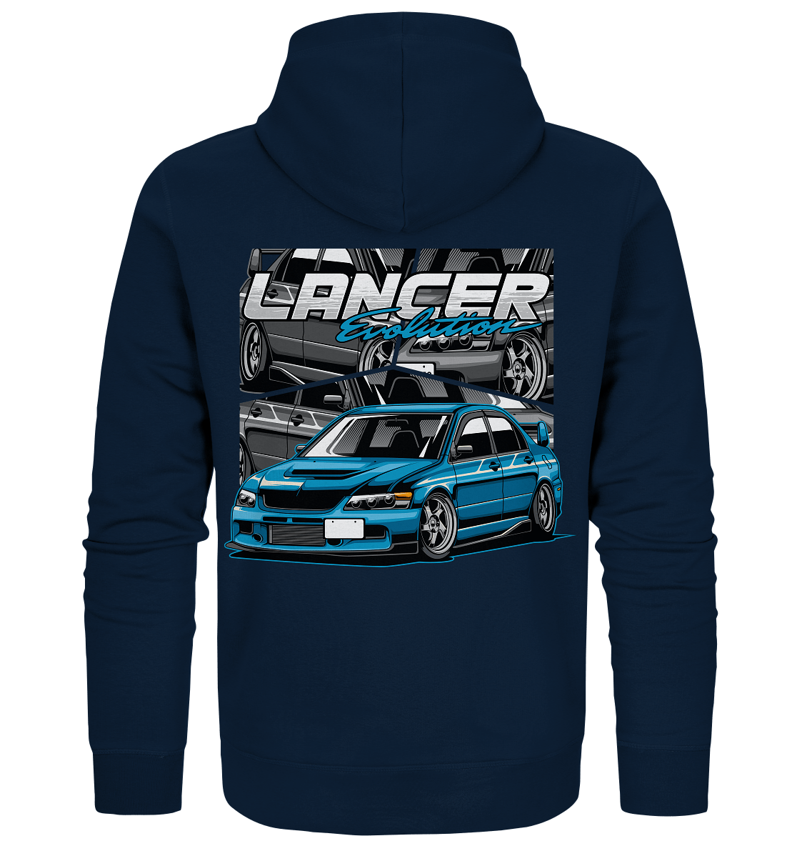 Stanced Lancer Evo - Organic Zipper - MotoMerch.de