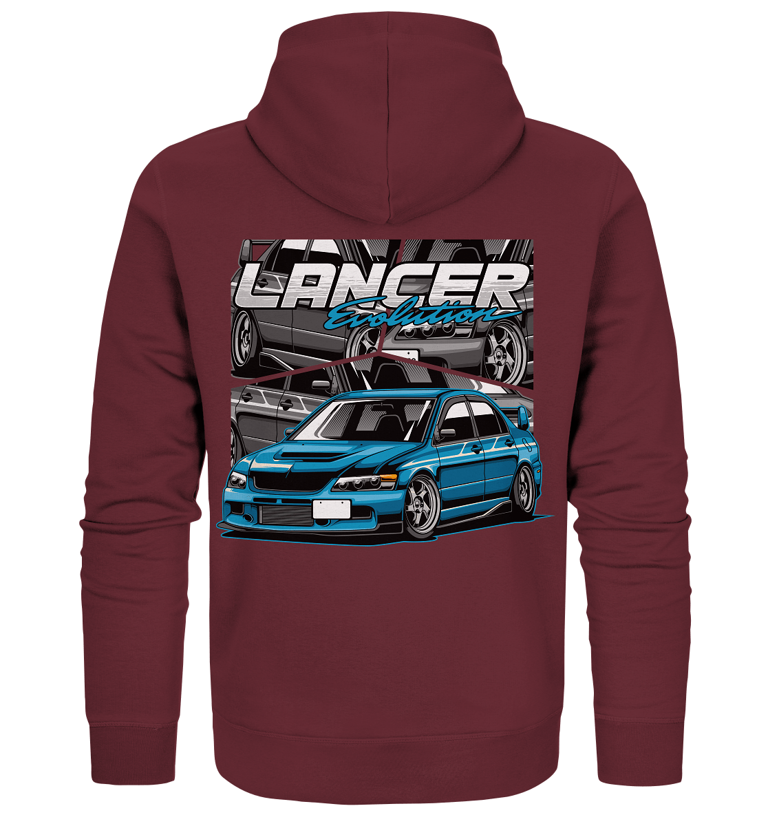 Stanced Lancer Evo - Organic Zipper - MotoMerch.de