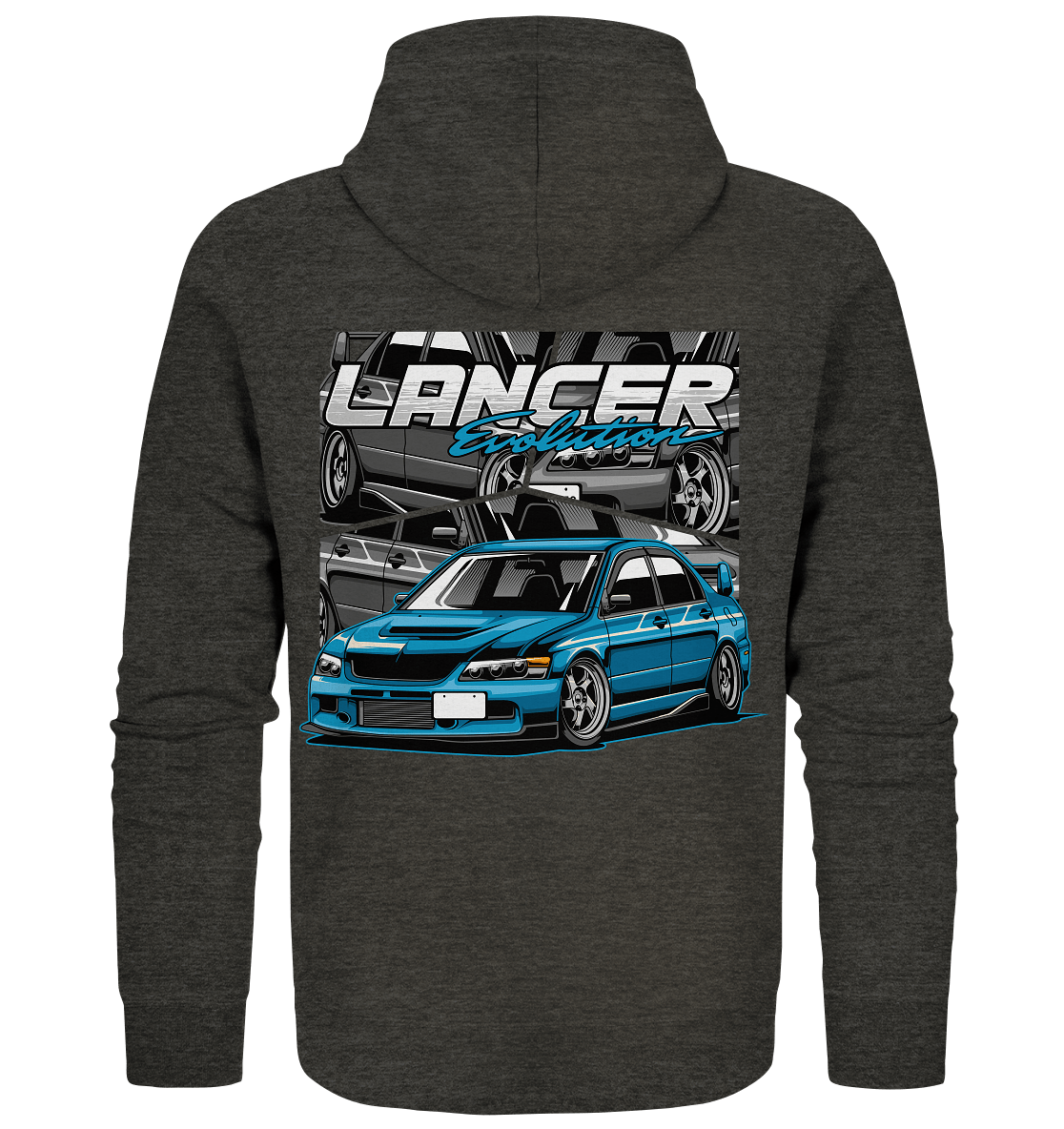 Stanced Lancer Evo - Organic Zipper - MotoMerch.de