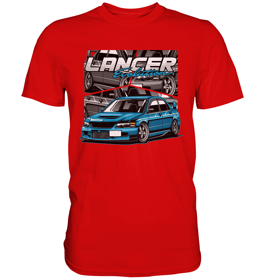 Stanced Lancer Evo - Premium Shirt - MotoMerch.de