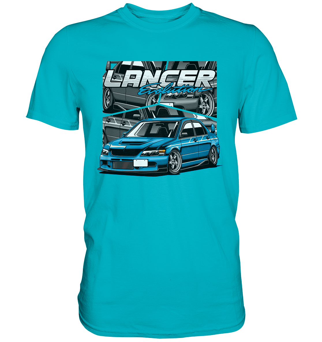 Stanced Lancer Evo - Premium Shirt - MotoMerch.de