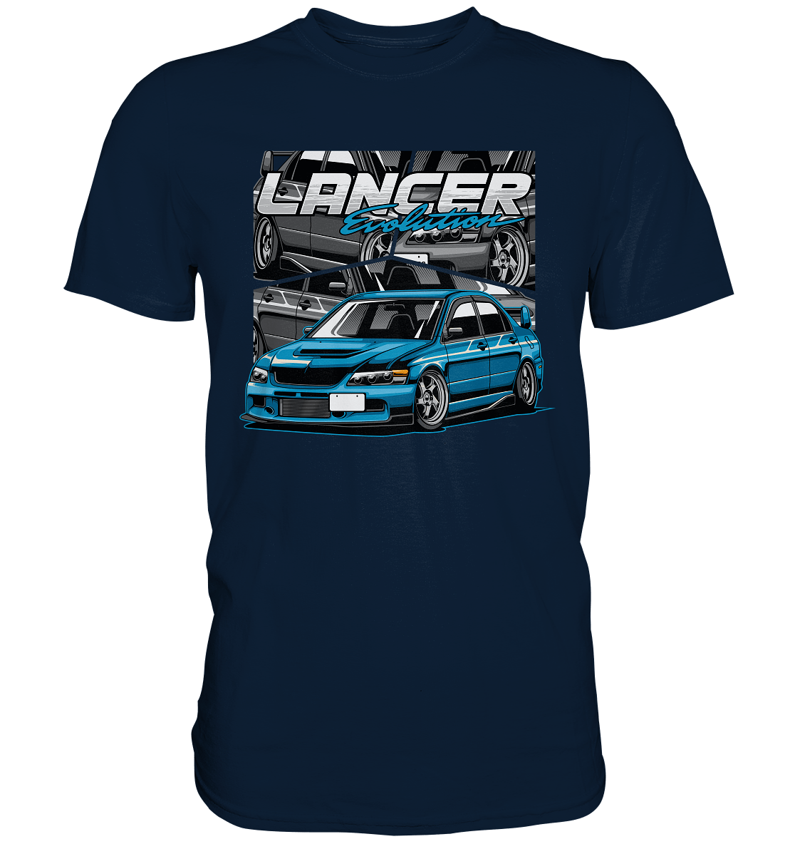 Stanced Lancer Evo - Premium Shirt - MotoMerch.de