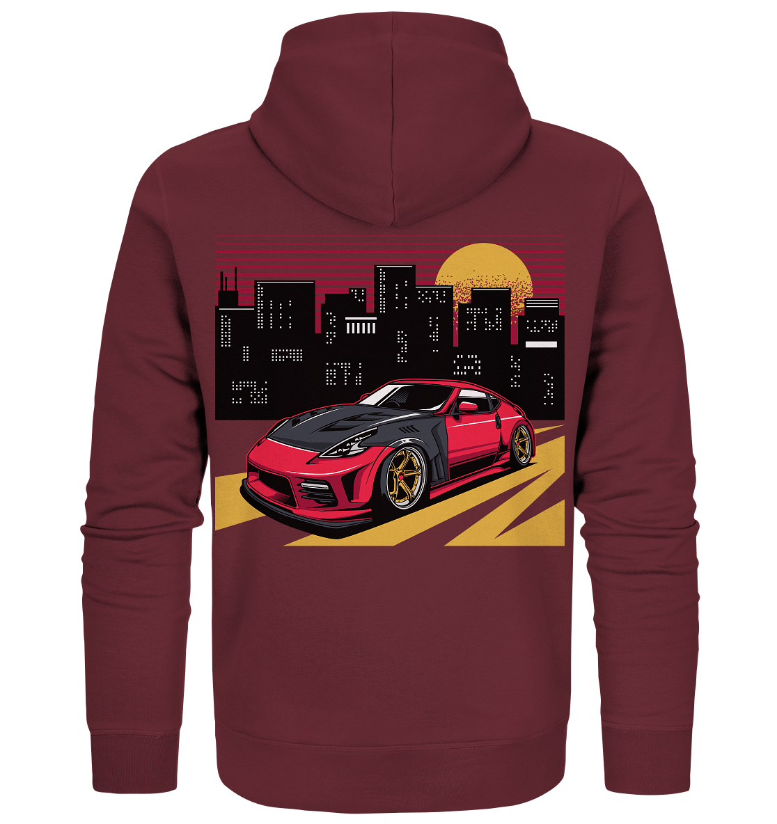 stanced Nissan 370Z - Organic Zipper - MotoMerch.de