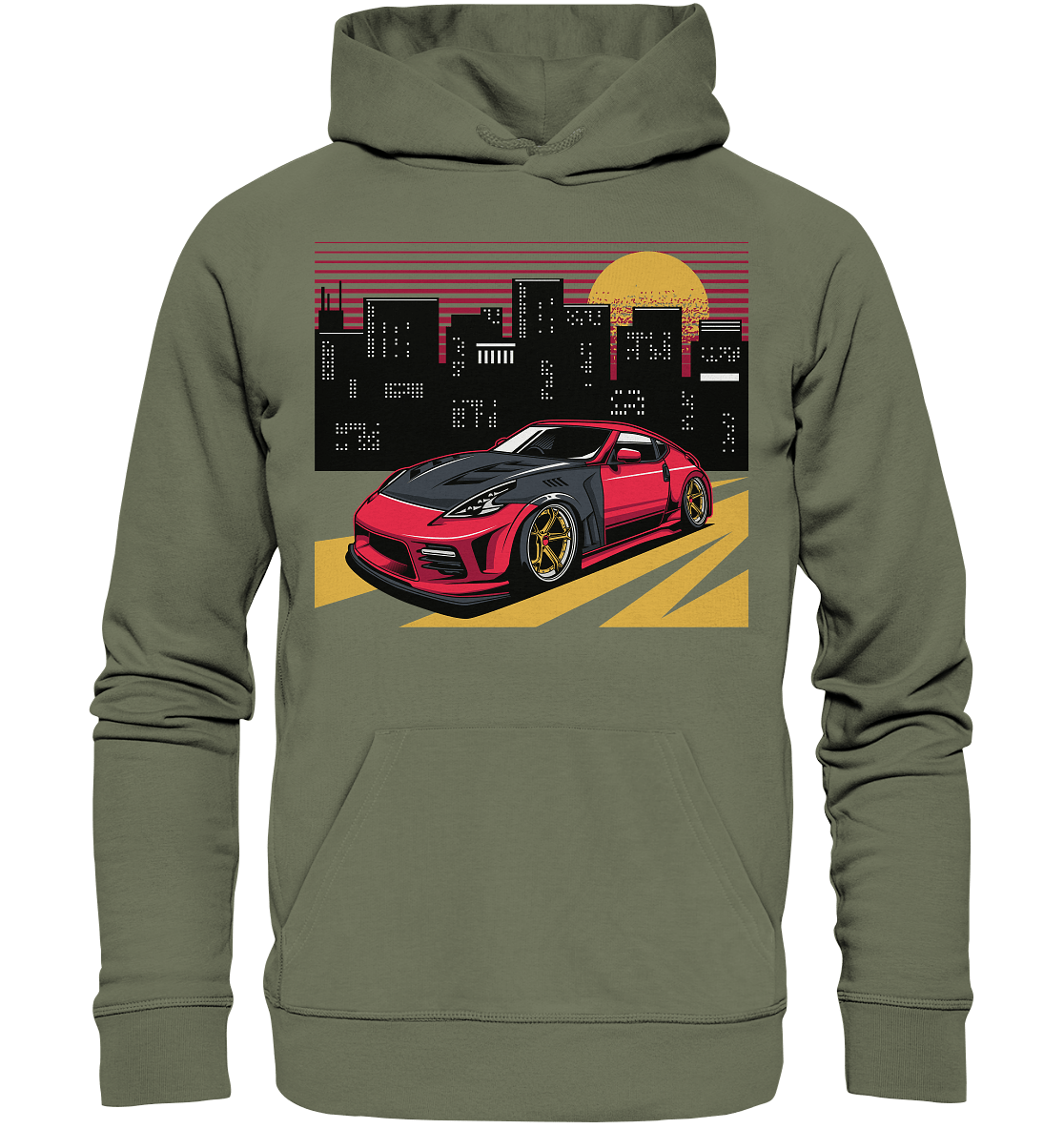 stanced Nissan 370Z - Premium Unisex Hoodie - MotoMerch.de