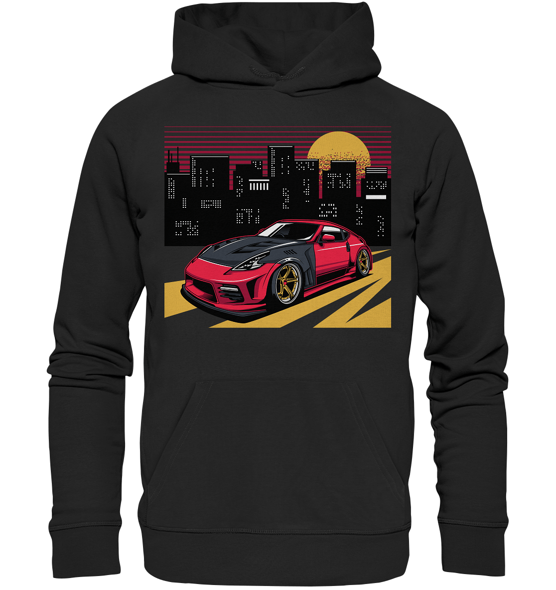 stanced Nissan 370Z - Premium Unisex Hoodie - MotoMerch.de