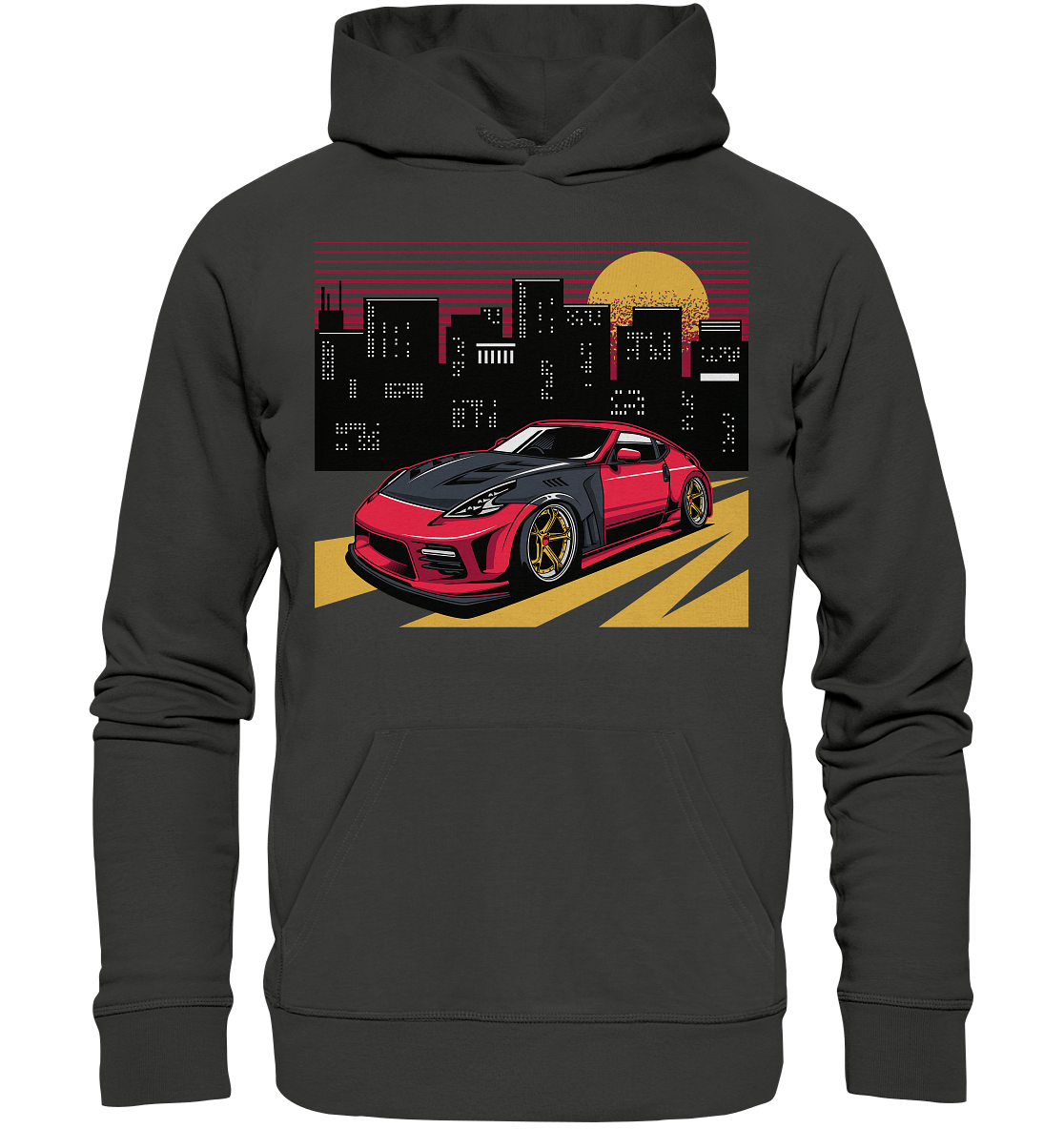 stanced Nissan 370Z - Premium Unisex Hoodie - MotoMerch.de