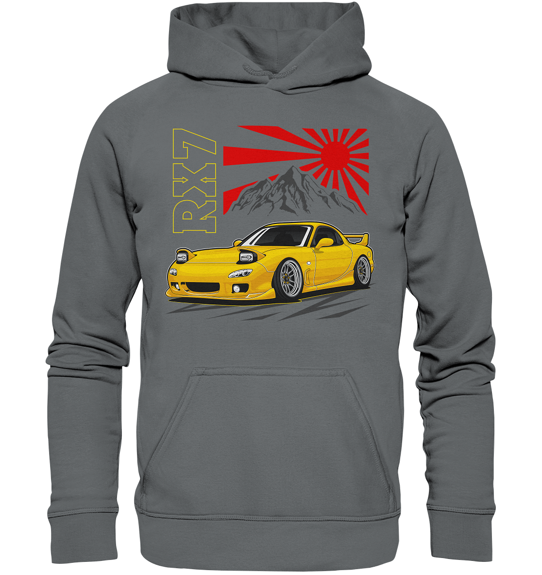 Stanced RX7 - Basic Unisex Hoodie - MotoMerch.de
